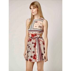 Topshop Scarf Printed Sundress, Size 4